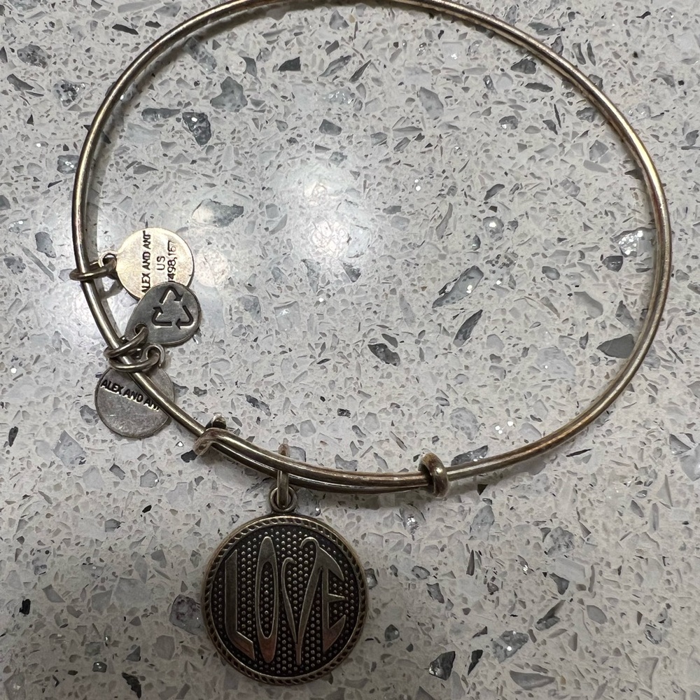 Alex and Ani Love bangle bracelet